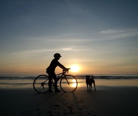 Fitness and active lifestyle cycling Stock Photo 02