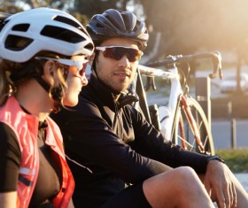 Fitness and active lifestyle cycling Stock Photo 03