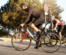 Fitness and active lifestyle cycling Stock Photo 06