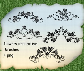 Flowers Decorative Photoshop Brushes