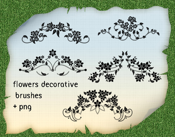 Flowers Decorative Photoshop Brushes