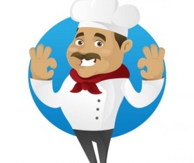 Funny chef cooking sign vector design 12