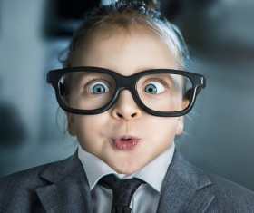 Funny little girl Stock Photo