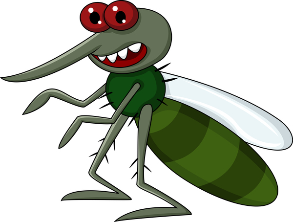 Funny mosquito cartoon vector material 01