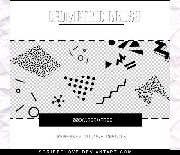 Geometric Free Photoshop Brushes