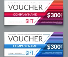 Gift voucher template creative design vector 01