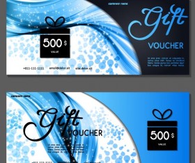 Gift voucher template creative design vector 02