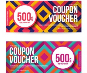 Gift voucher template creative design vector 04