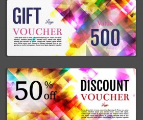 Gift voucher template creative design vector 05