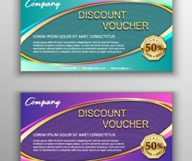 Gift voucher template creative design vector 06