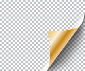 Golden paper curled corners vector illustration 02