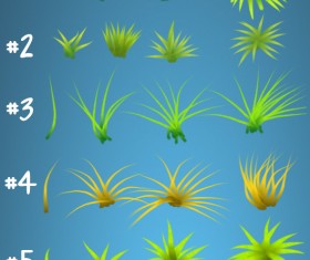 Grass Photoshop Brushes set