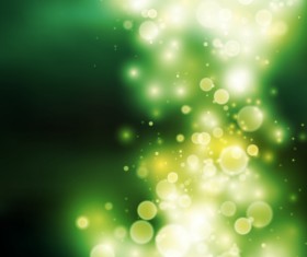 Green halation with bokeh background vector 02