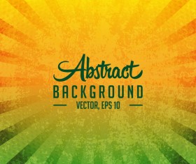 Green with yellow grunge background vector