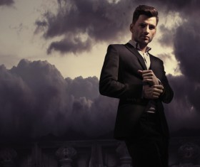 Haze sky man HD picture