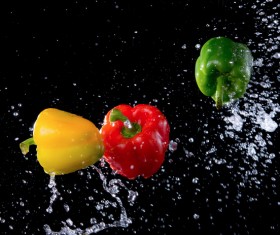 High Speed Lens Vegetable Splash Water HD picture 04