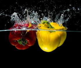 High Speed Lens Vegetable Splash Water HD picture 05