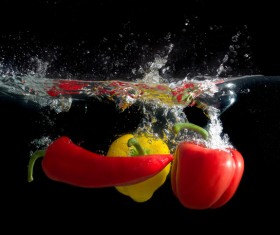 High Speed Lens Vegetable Splash Water HD picture 08