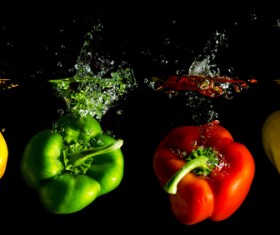 High Speed Lens Vegetable Splash Water HD picture 12