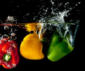 High Speed Lens Vegetable Splash Water HD picture 15