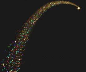 Holiday star light effect vector material 02