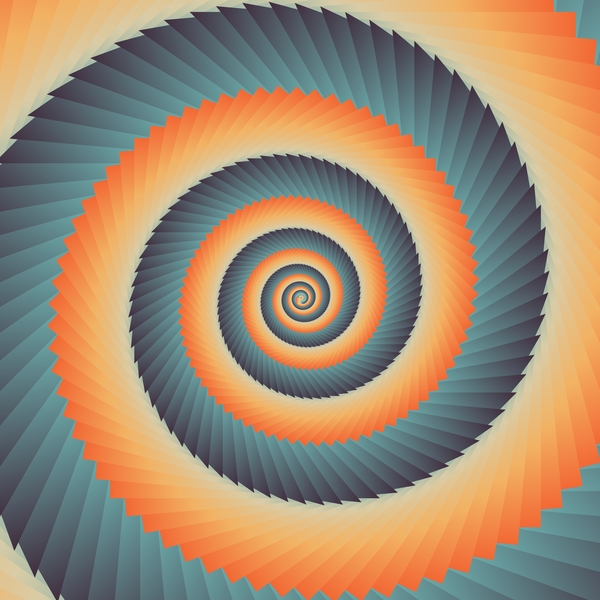 Infinity spiral abstract paper background vector 02