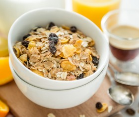 Instant oatmeal Stock Photo