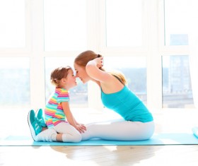 Intimate mother and daughter HD picture