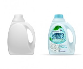 Laundry detergent barrels vector material