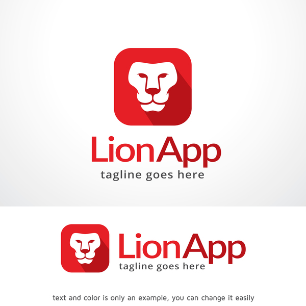 Lion App logo vector material