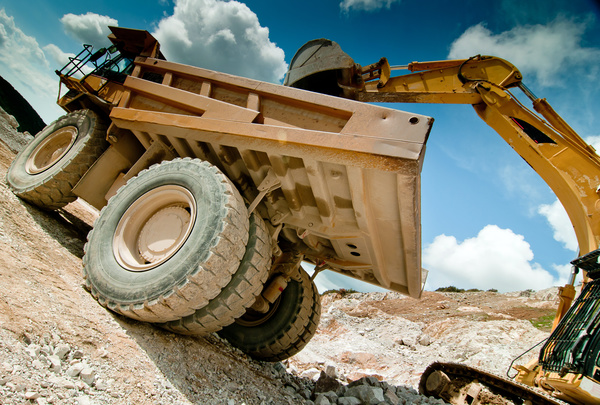 Loaders and dumpers Stock Photo
