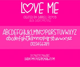 Love Me font