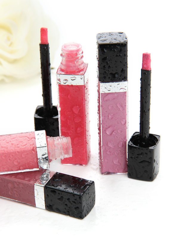 Makeup products lip glosses Stock Photo 04