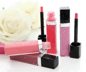 Makeup products lip glosses Stock Photo 05
