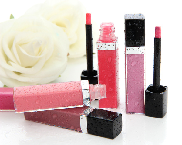Makeup products lip glosses Stock Photo 05