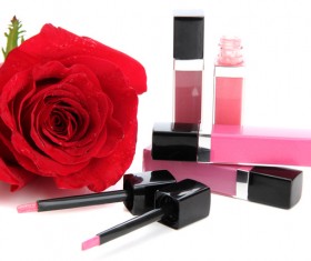Makeup products lip glosses Stock Photo 06