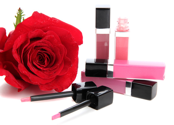 Makeup products lip glosses Stock Photo 06