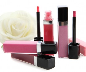 Makeup products lip glosses Stock Photo 07