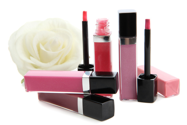Makeup products lip glosses Stock Photo 07