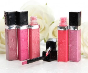 Makeup products lip glosses Stock Photo 08