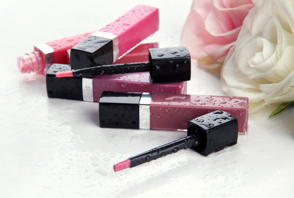 Makeup products lip glosses Stock Photo 10