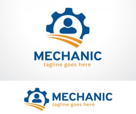 Mechanic logo vector material