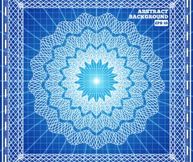 Mesh pattern with blue background design vector 02