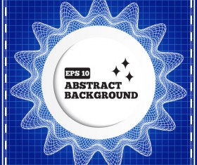 Mesh pattern with blue background design vector 04