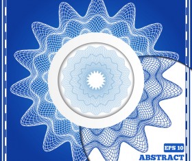 Mesh pattern with blue background design vector 08