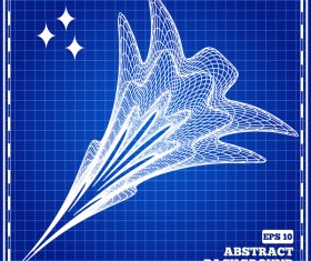 Mesh pattern with blue background design vector 09