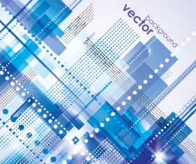 Modern blue business background vector material