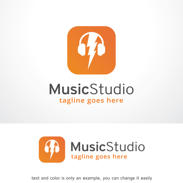 Music Studio logo vector free download