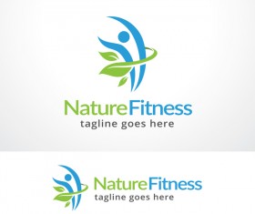 Nature Fitness vector logo