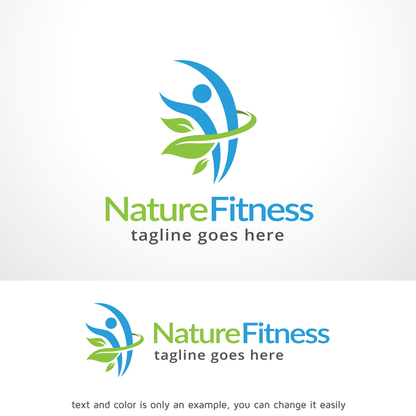 Nature Fitness vector logo